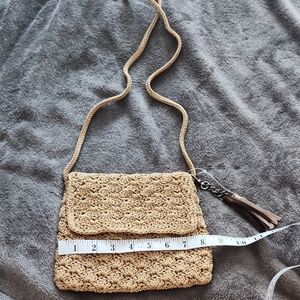 The Sak Tan Crochet Crossbody Bag